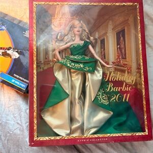 Barbie Collector in Green and Gold Gown